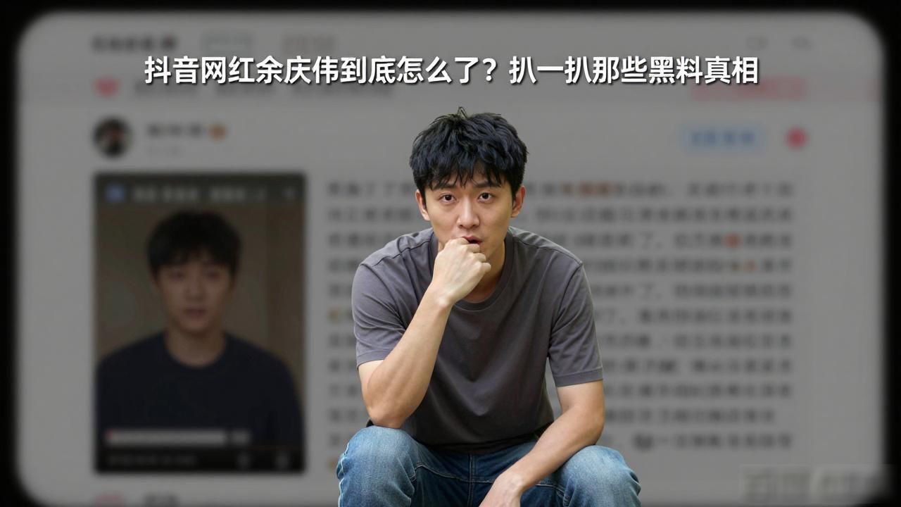 抖音网红余庆伟到底怎么了？扒一扒那些黑料真相