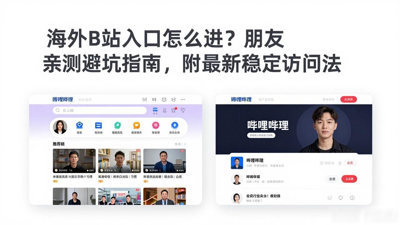 海外B站入口怎么进？朋友亲测避坑指南，附最新稳定访问法